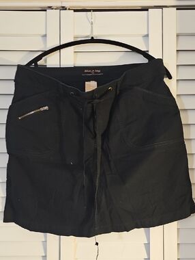 White Stag Black Casual Drawstring Mini Skort